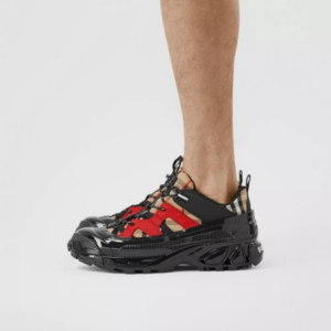 Alternative view of Giày Burberry Vintage Check Cotton and Nylon Arthur Beige  80217721