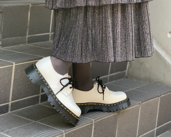 Giày Dr. Martens 1461 Bex 3 Eye Casual Shoes White 26654100 - Ảnh 7