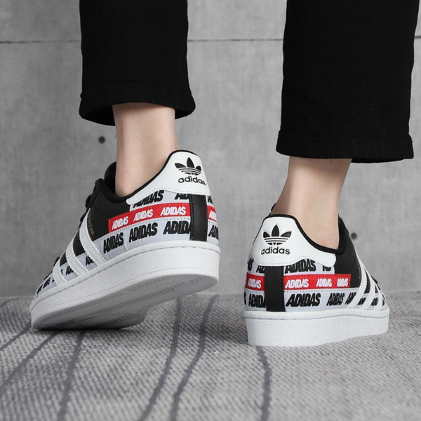 Giày Adidas Superstar 'Wordmark Heel Stripe Core Black' FX5559 - Ảnh 4