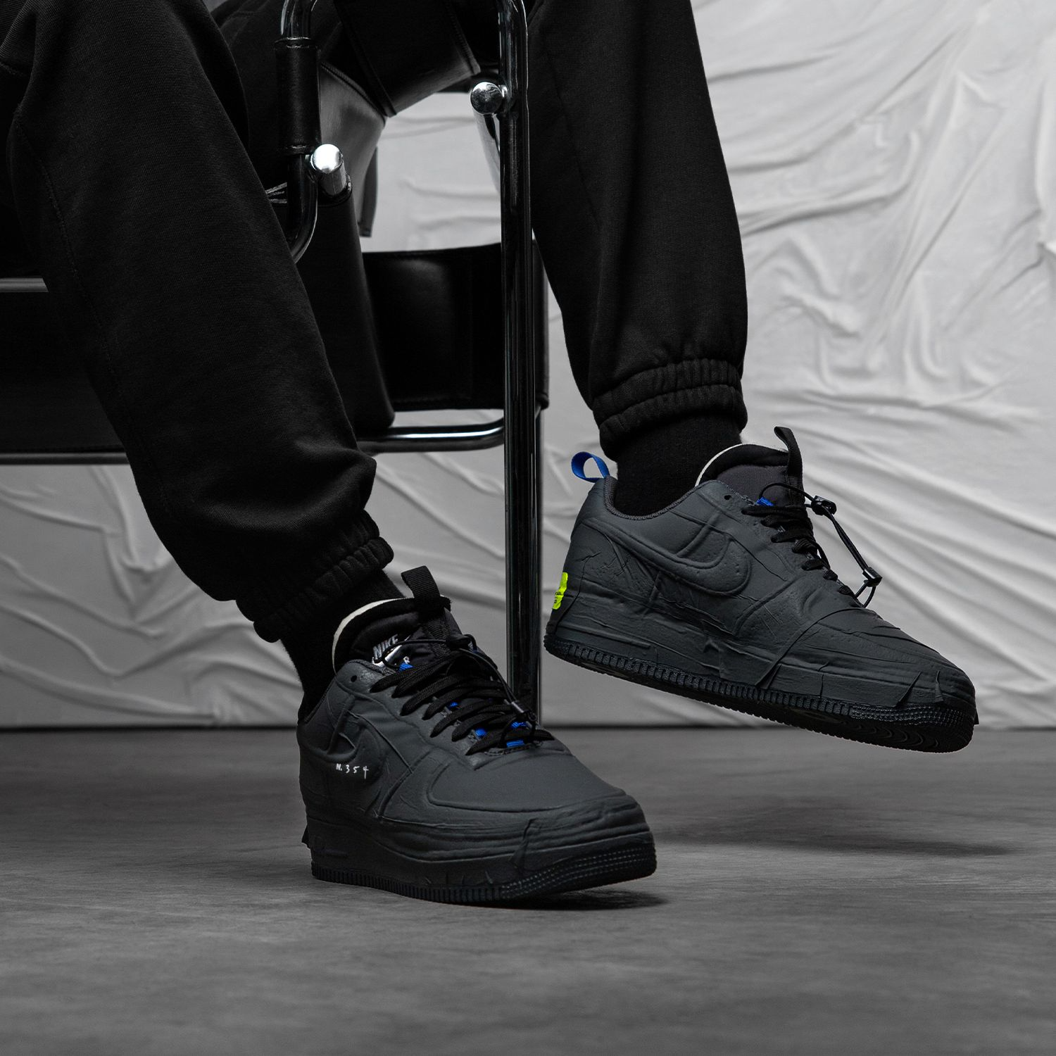 Giày Nike Air Force 1 Low Experimental 'Black' CV1754-001 - Ảnh 3