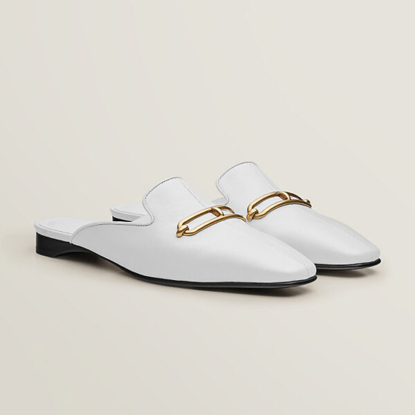 Giày Hermes Esmee Mule 'Blanc' H221156Z90360 - Ảnh 2