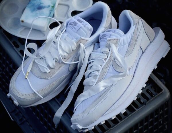Giày Nike Sacai x LDWaffle 'White Nylon' BV0073-101 - Ảnh 2