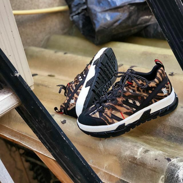 Giày Burberry Beige Leopard Print Low Top 8025550 - Ảnh 6