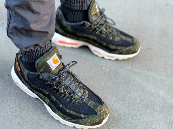 Giày Nike Carhartt WIP x Air Max 95 'Camo' AV3866-001 - Ảnh 4
