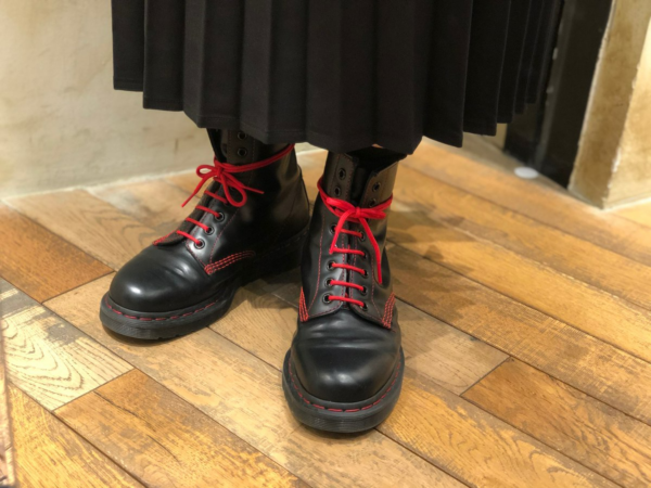 Giày Dr. Martens 1460 Contrast Stitch Ankle Boots 'Red' 25827001 - Ảnh 6