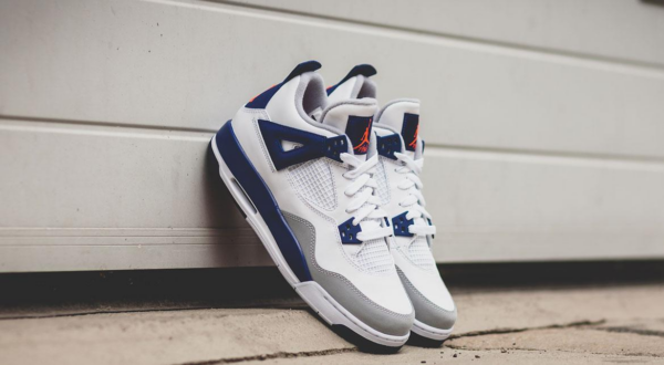 Giày Nike Air Jordan 4 GS 'Deep Royal Blue' 487724-132 - Ảnh 2