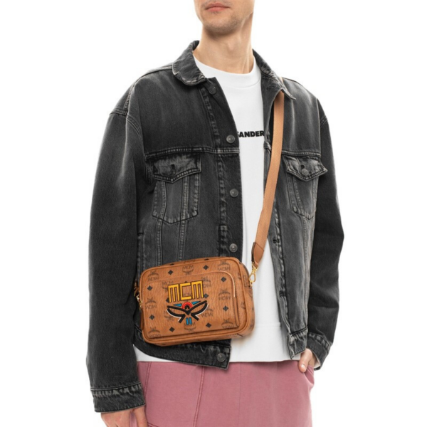 Túi MCM Klassik Crossbody in Geo Laurel Visetos MMRBSKC03CO001 - Ảnh 8