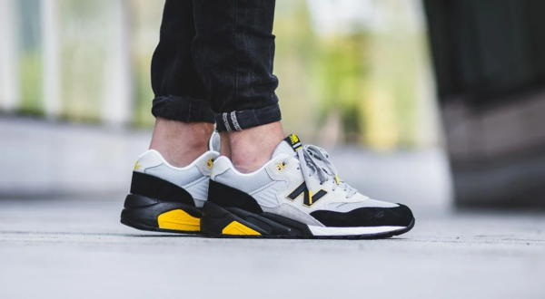 Giày New Balance 580 Marathon 'Yellow Grey' MRT580LS - Ảnh 4