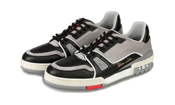 Giày Louis Vuitton Trainer Low 'Black Grey' 1A54H5 - Ảnh 4