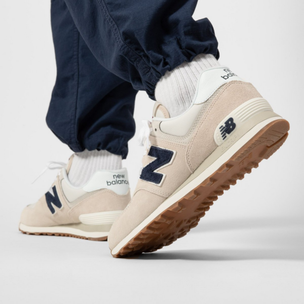 Giày New Balance 574 Running 'Beige Navy' ML574SCD - Ảnh 2