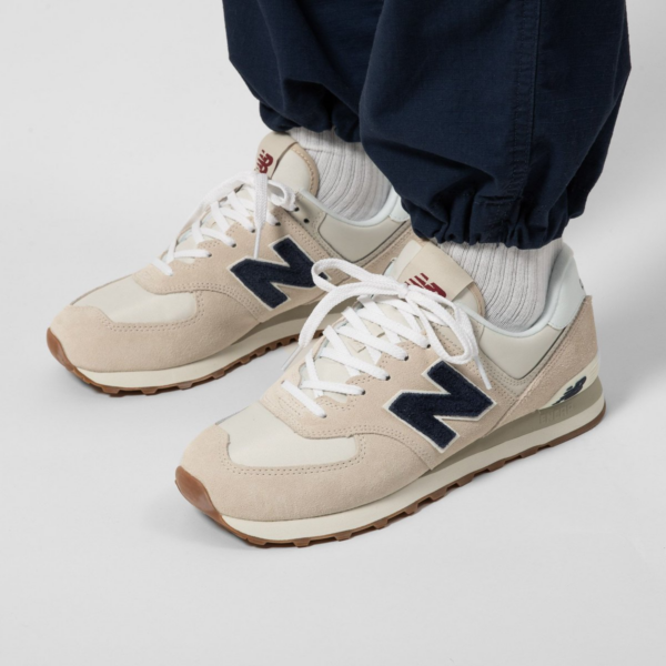 Giày New Balance 574 Running 'Beige Navy' ML574SCD - Ảnh 4