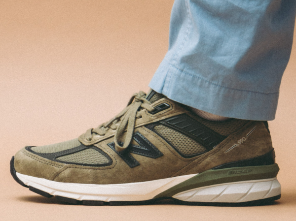 GIÀY NEW BALANCE 990v5 Made In USA 'Covert Green' M990AE5 - Ảnh 2