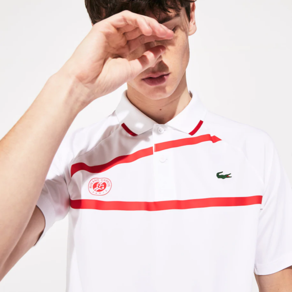 Áo Lacoste Mens Sport White DH4741-51-N7J-GH4766-51-C9U - Ảnh 3
