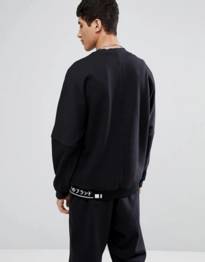 Alternative view of Áo Adidas Originals NMD Sweat With Rib Detail In Black CE1589