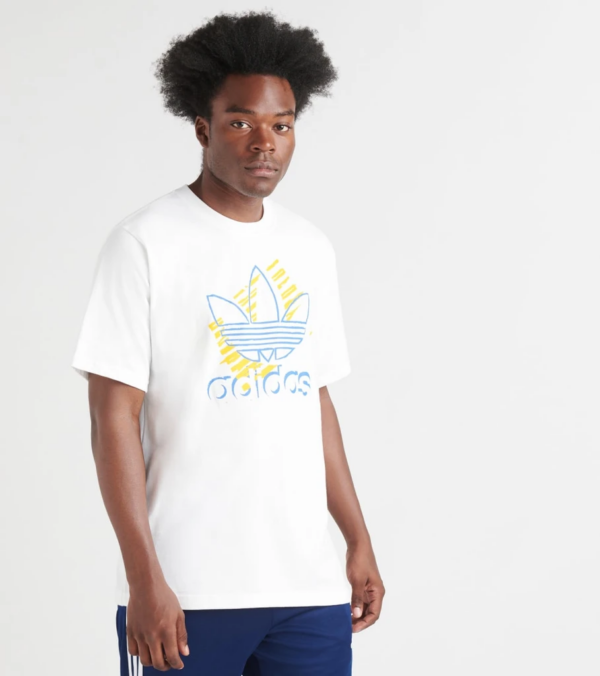 Áo Adidas Trefoil Art Tee White DV3279 - Ảnh 5