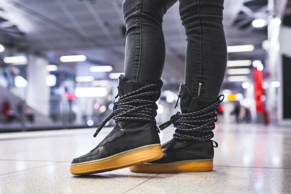Giày Nike SF Air Force 1 High 'Black Gum' AA1128-001 - Ảnh 4