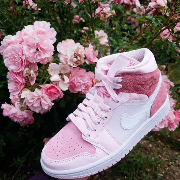 Giày Nike Air Jordan 1 Mid 'Digital Pink' CW5379-600 - Ảnh 5