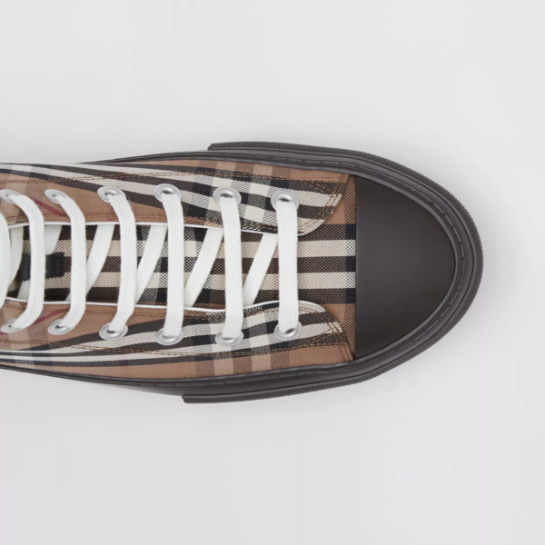 Giày Burberry Vintage Check Cotton 'Birch Brown' 80556611 - Ảnh 6