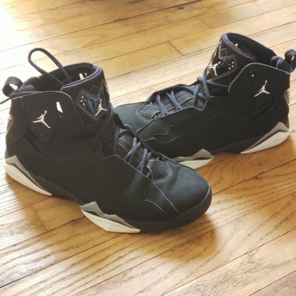 Giày Nike Jordan True Flight 'Black Cool Grey' 342964-010 - Ảnh 4