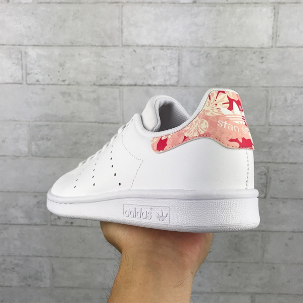 Giày Adidas Stan Smith 'White Pink Floral' FV7405 - Ảnh 3