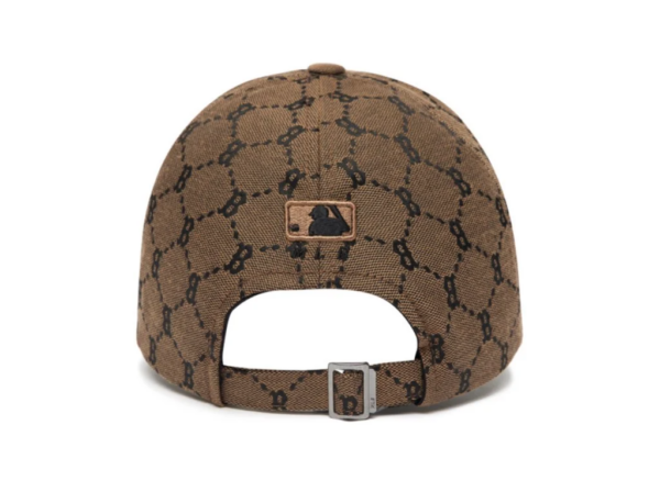 Mũ MLB Monogram Diamond Jacquard 'Brown' - Ảnh 3