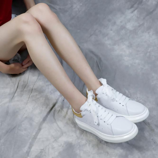 Giày Alexander McQueen Oversized Sneaker 'White Gold' 553680-WHNBG-9075 - Ảnh 3