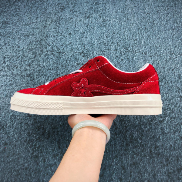 Giày Converse Golf Le Fleur x One Star Ox 'Mono Red' 162132C - Ảnh 3