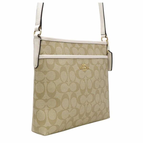 Túi Coach Signature File Crossbody Bag Light Khaki F29210 IMDQC - Ảnh 3