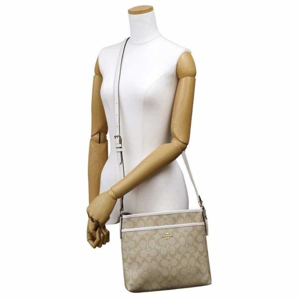 Túi Coach Signature File Crossbody Bag Light Khaki F29210 IMDQC - Ảnh 6