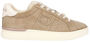 Giày Coach Ladies Leather Lace-up Casual Sneakers G5500_OAT
