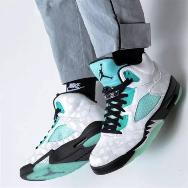Giày Nike Air Jordan 5 Retro 'Island Green' CN2932-100 - Ảnh 3