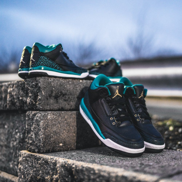 Giày Nike Air Jordan 3 Retro GS 'Rio Teal' 441140-018 - Ảnh 8