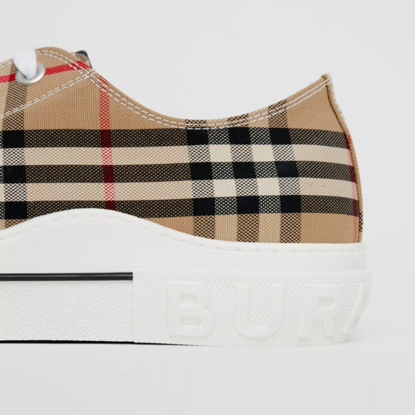 Giày Burberry Vintage Check Cotton 'Archive Beige' 80497451 - Ảnh 2