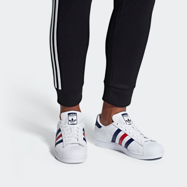 Giày Adidas SuperStar 'White Red Blue' FV3033 - Ảnh 2