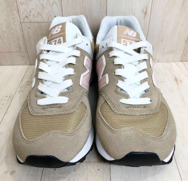 Giày New Balance Wmns 574 Hemp Oyster 'Pink' WL574BTB - Ảnh 4