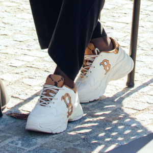 Giay MLB Big Ball Chunky Diamond Monogram 'Beige' 3ASHCDM2N-43BGD