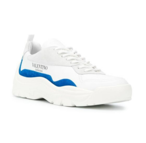 Alternative view of Giày Valentino Sneakers White Blue Leather UY2S0B17VRN52Q