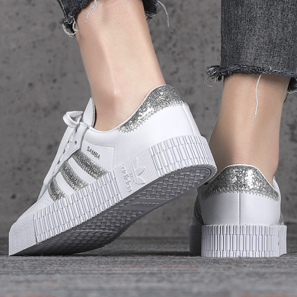 Giày Adidas Wmns Sambarose 'White Silver' FX3819 - Ảnh 5