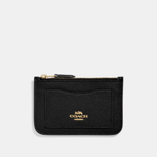 VÍ Coach Zip Top Card Case Black WEHQTOD21D - Ảnh 2