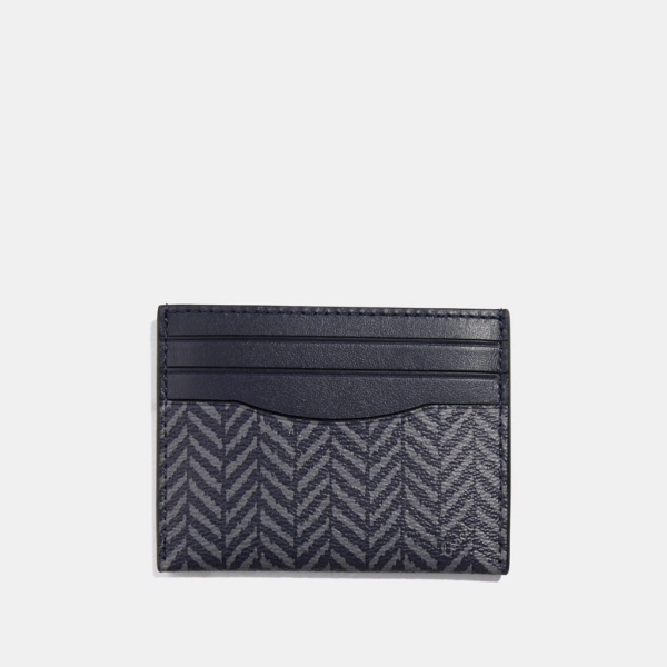 VÍ Coach Slim ID Card Case With Herringbone Print A04Q4R2FNI - Ảnh 2