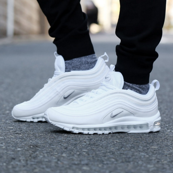 Giày Nike Air Max 97 'Triple White Wolf Grey' 921826-101 - Ảnh 2