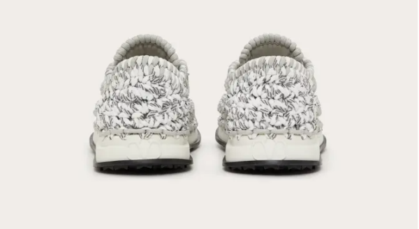 Giày Valentino Crochet Sneakers 'Grey' VY0S0E41ZXB-GD0 - Ảnh 3