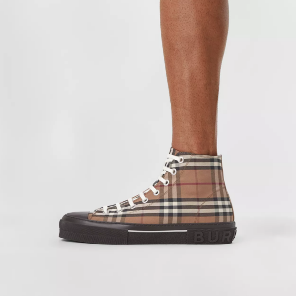 Giày Burberry Vintage Check Cotton 'Birch Brown' 80556611 - Ảnh 5