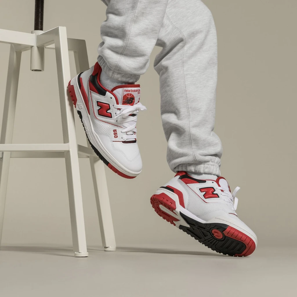 Giày New Balance 550 'White Team Red' BB550SE1 - Ảnh 2