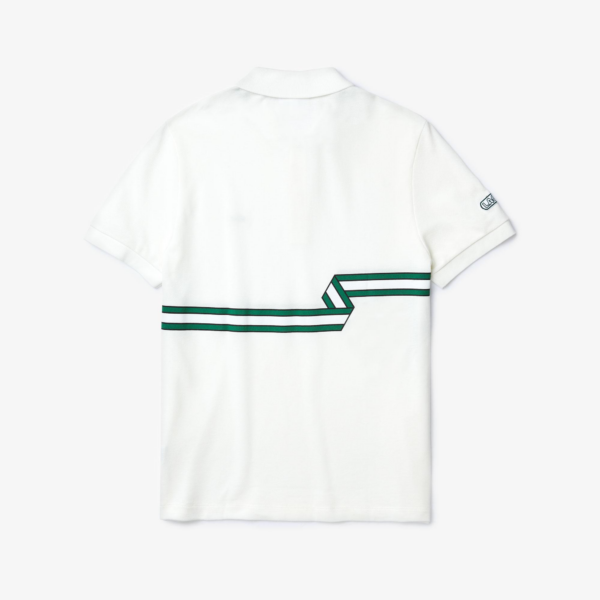 Áo Lacoste Men's Stripe Print Polo Shirt PH5094-70V - Ảnh 5