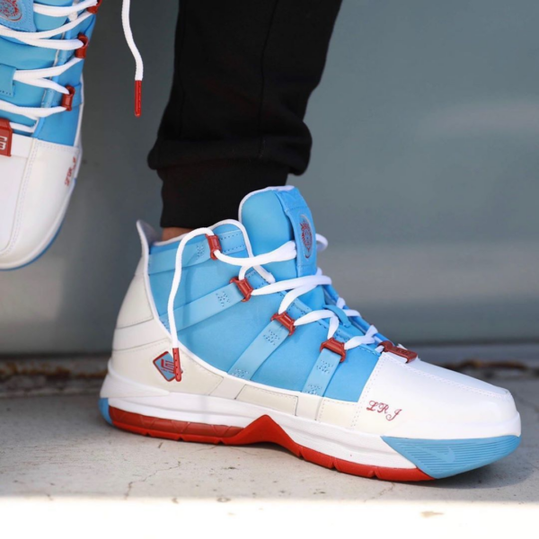 Giày Nike Zoom LeBron 3 'Houston Oilers' AO2434-400 - Ảnh 2
