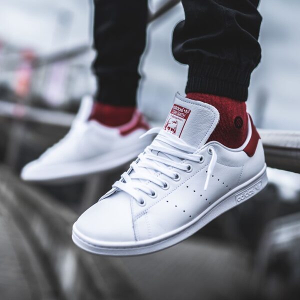 Giày Adidas Originals Stan Smith 'White Red' EF4334 - Ảnh 2