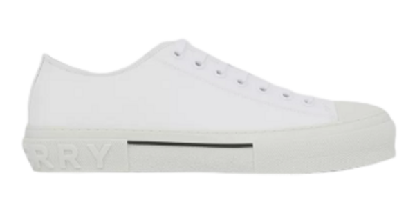 Giày Burberry Logo Detail Cotton 'Neutral White' 80523401