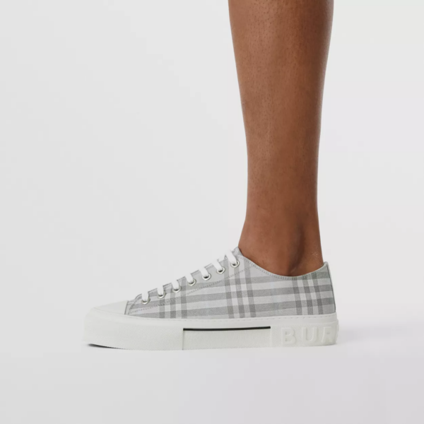 Giày Burberry Vintage Check Cotton 'Grey' 80523411 - Ảnh 2