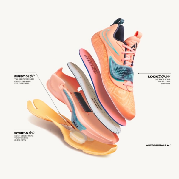 Giày Nike Zoom Freak 3 'Stay Freaky' DA0694-600 - Ảnh 3